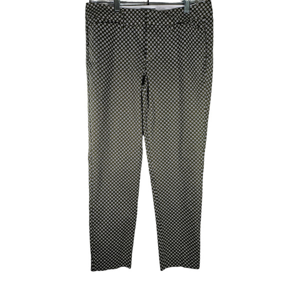 ana A New Appraoch Green Square Pattern Womens Capri Size 2‎ Dbl Pocket - Picture 1 of 11